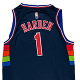 Philadelphia 76Ers Nike James Harden Jersey - 2XL Multicoloured Polyester
