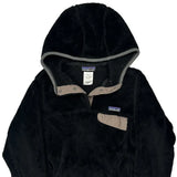 Patagonia Fleece Hoodie - Small Black Polyester