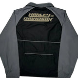 An American Legend Harley Davidson Windbreaker - Large Black Polyester