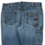 Work Fr Unbranded Carpenter Jeans - 36W 34L Blue Cotton