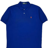 Polo By Ralph Lauren Polo Shirt - Large Blue Cotton