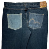 Evisu Jeans - 42W 30L Dark Wash Cotton