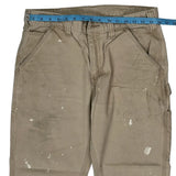 Carhartt Carpenter Trousers - 32W 29L Beige Cotton