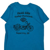 Black Hills Harley-Davidson Harley Davidson Graphic T-Shirt - Medium Blue Cotton