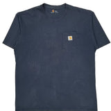 Carhartt Tall T-Shirt - XL Blue Cotton