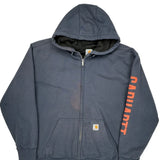 Carhartt Hoodie - XL Blue Cotton Blend