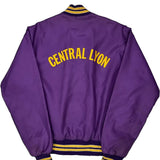 Central Lyon West Wind Varsity Jacket - Small Purple Polyester