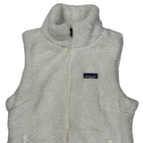 Patagonia Fleece Vest - Medium White Polyester