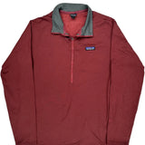 Patagonia 1/4 Zip Fleece - XL Red Polyester