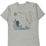 Indian Shores Fl Fruit Of The Loom Single Stitch T-Shirt - Large Gray Cotton