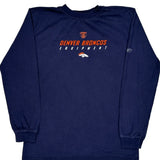 Denver Broncos Nfl Long Sleeve T-Shirt - XL Navy Cotton