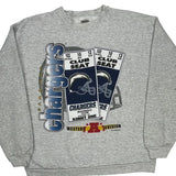 San Diego Chargers Tultex Sweatshirt - Medium Gray Cotton
