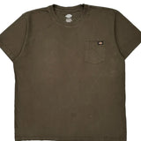 Dickies T-Shirt - 2XL Brown Cotton