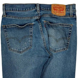 Levis Slim Fit Jeans - 28W 30L Blue Cotton