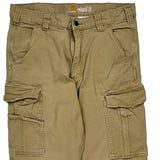 Carhartt Cargo Trousers - 31W 34L Khaki Cotton