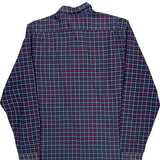 Lacoste Checked Shirt - Medium Blue Cotton