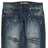 Kosmo Lupo Hip Hop Jeans - 32W 32L Blue Cotton
