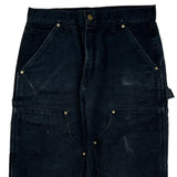 Made In USA Carhartt Double Knee Carpenter Pants - 29W 31L Dark Wash Cotton