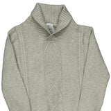 Age 6 Tommy Hilfiger Argyle Sweater - XS Beige Cotton