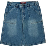 Reserve Denim Shorts - 34W 11L Blue Cotton