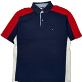 Tommy Hilfiger Polo Shirt - Large Navy Cotton
