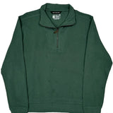 Carhartt 1/4 Zip - Large Green Cotton