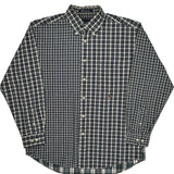 Tommy Hilfiger Checked Shirt - Large Blue Cotton