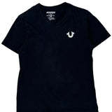 True Religion T-Shirt - Medium Black Cotton