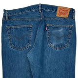 501 Levis Jeans - 36W 31L Blue Cotton