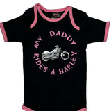 Age 16 Months Motorcycle Harley Davidson Graphic T-Shirt - 2XS Pink Cotton