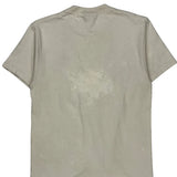 Flame Logo Santa Cruz Graphic T-Shirt - Small Beige Cotton