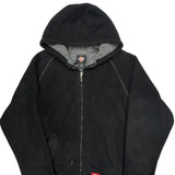 Dickies Full Zip Hoodie Fleece - Large Black Polyester