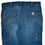 Carhartt Carpenter Pants - 38W 32L Blue Cotton Blend