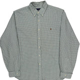 Ralph Lauren Checked Shirt - XL Green Cotton