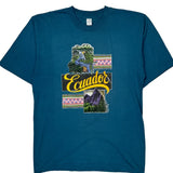 Ecuador Marathon Single Stitch T-Shirt - XL Blue Cotton