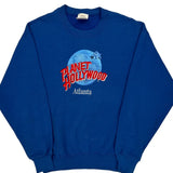 Atlanta Planet Hollywood Graphic Sweatshirt - Medium Blue Cotton Blend
