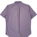 Ralph Lauren Checked Short Sleeve Shirt - Medium Purple Cotton