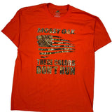 Mossy Oak Camo T-Shirt - XL Orange Cotton Blend