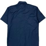 Dickies Short Sleeve Shirt - Medium Blue Polyester Blend