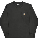 Carhartt Long Sleeve T-Shirt - XL Black Cotton