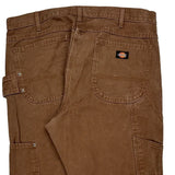 Dickies Carpenter Pants - 38W 31L Brown Cotton
