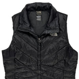 550 Fill The North Face Puffer Vest - Medium Black Nylon