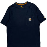 Carhartt T-Shirt - Small Navy Cotton