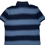 Tommy Hilfiger Striped Polo Shirt - Medium Blue Cotton