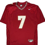 Number 7 Nike Football Football Jersey - XL Red Polyester