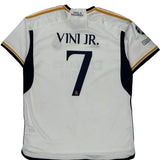 Real Madrid Adidas 2023-24 Vini Jr Home Football Shirt - 2XL White Polyester