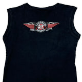 Laughlin Run 20Th Anniversary Harley Davidson Graphic Vest - Small Black Cotton