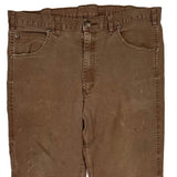 Dickies Double Knee Carpenter Trousers - 34W 31L Brown Cotton