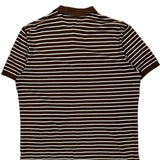 Polo By Ralph Lauren Striped Polo Shirt - XL Brown Cotton