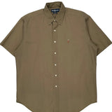 Blake Ralph Lauren Short Sleeve Shirt - Large Khaki Cotton